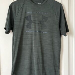 Under Armour Men's HeatGear‎ Green Athletic Shirt Size M